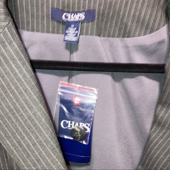 Oversized Pinstripe Chaps Blazer - Picture 4 of 6